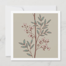 Cartes d'art à rayures florales fines Floral Petal