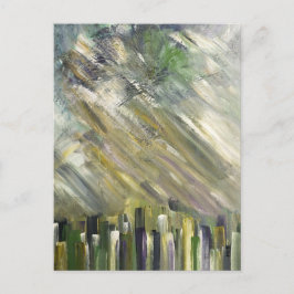 Cartes d'art Abstrait urbain vert