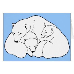 Cartes d'art de l'ours polaireCarte d'art de l'our
