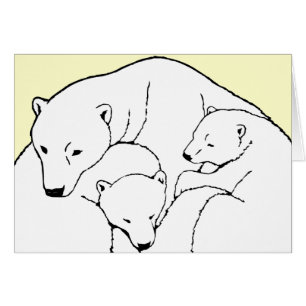 Cartes d'art pour ours polaires Carte d'art pour m