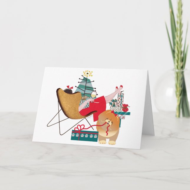 Cartes d'art RETRO CHOWLIDAYS CHOW DOG (Devant)