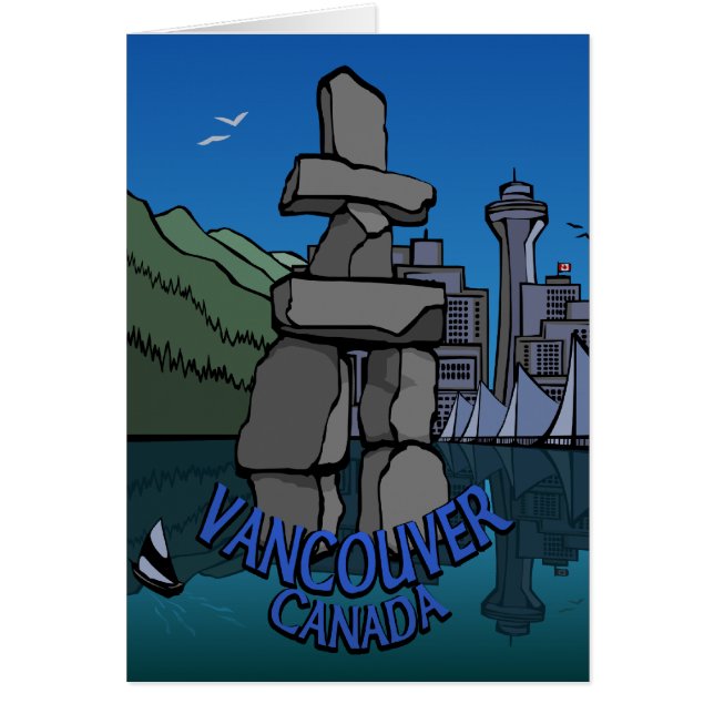 Cartes d'art souvenirs de Vancouver BC Cartes Cust (Devant)