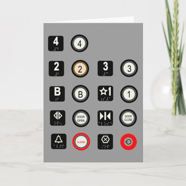 Cartes d'ascenseur (Devant)