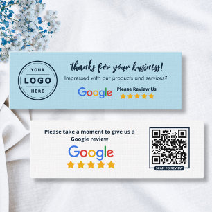 Cartes d'avis Google Baby Blue & Navy
