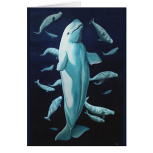 Cartes de baleines Cartes d'art personnalisées de 
