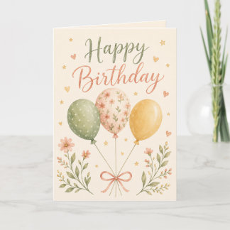 Cartes de ballons Joyeux Anniversaire