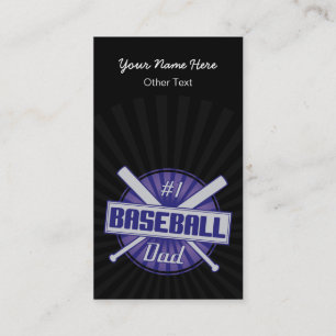 Cartes de base-ball customisées par papa du