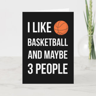 Cartes de Basketball Drôles Athlétique Petit-fils 