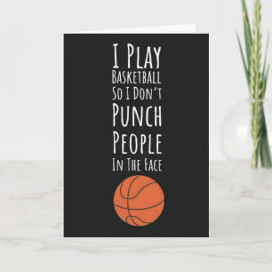 Cartes de Basketball Drôles Équipe Humour Sports
