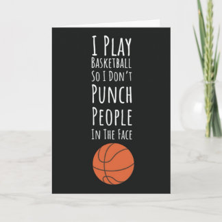 Cartes de Basketball Drôles Équipe Humour Sports