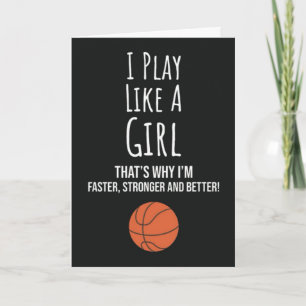 Cartes de Basketball Mignonnes Pour Filles Pour En