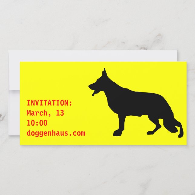 Cartes de berger allemand (Devant)