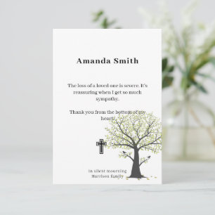 Cartes de bienfaisance commémoratives avec arbre