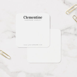 Cartes De Bijoux Modernes Personnalisées
