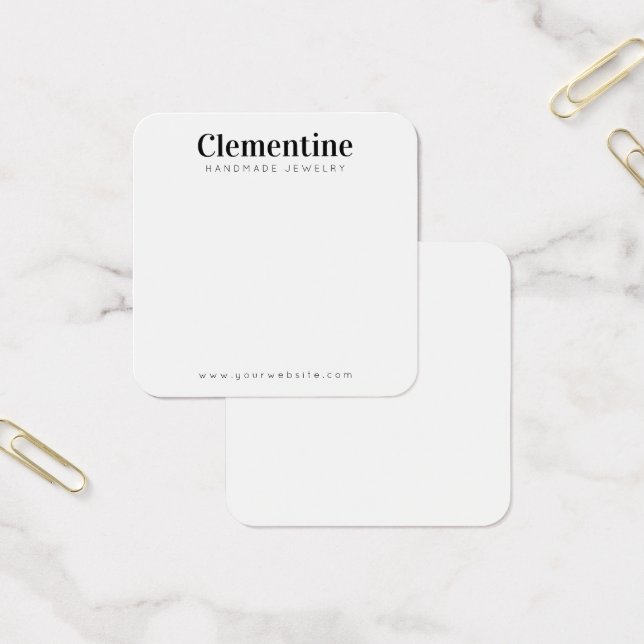 Cartes De Bijoux Modernes Personnalisées (Bureau)