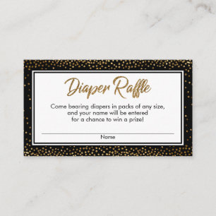 Cartes de billets de rabat à couches Noir et Or Co