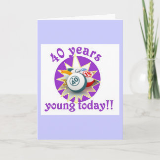 Cartes de Bingo - 40e anniversaire