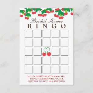 Cartes de Bingo de Fête de l'mariée simple Sweet C