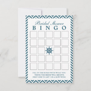 Cartes de Bingo de Fête des mariées de Zigzag