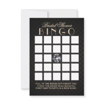 Cartes De Bingo De Luxe Diamond Fête de l'mariée