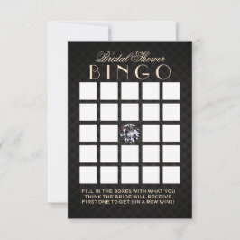 Cartes De Bingo De Luxe Diamond Fête de l'mariée