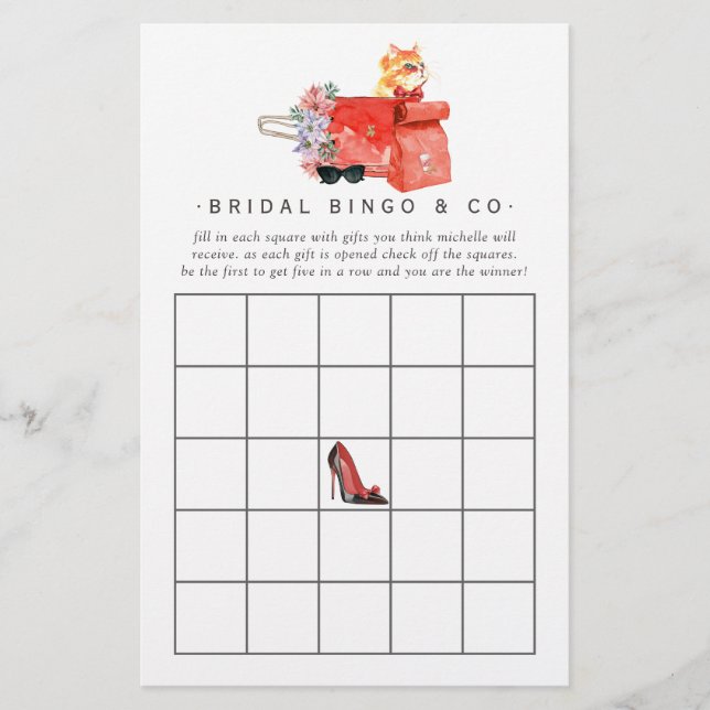 Cartes de Bingo de Mariage de Noël de Film Rétro (Devant)