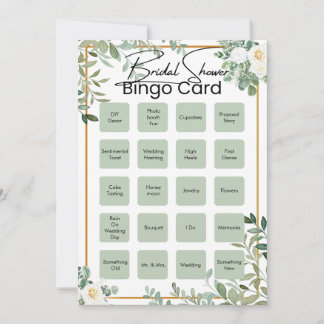Cartes de Bingo pour Baby Shower, Baby Bin Unique
