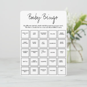 Cartes de Bingo pour Baby Shower, Bin de Bébé Uniq