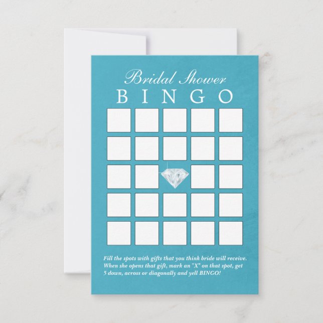 Cartes de Bingo pour Baby Shower de Mariage Diaman (Devant)