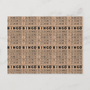Cartes de bingo vintages