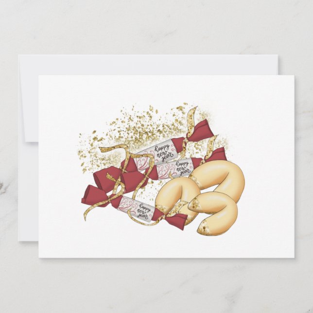 Cartes de biscuits chinoises du Nouvel An Fortune (Devant)