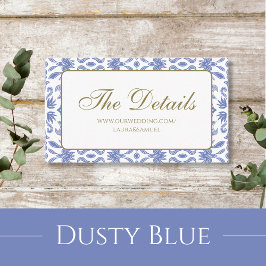 Cartes de boîtier à motif bleu poussière