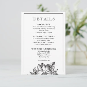 Cartes de boîtier classique pour invitation mariag