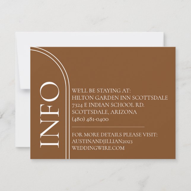 Cartes de boîtier Mariage Art Déco Accents (Devant)