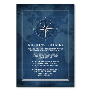 Cartes de boîtier Mariage bleu et blanc de la mari