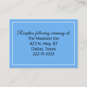 Cartes de boîtier Mariage bleu fleur de maïs