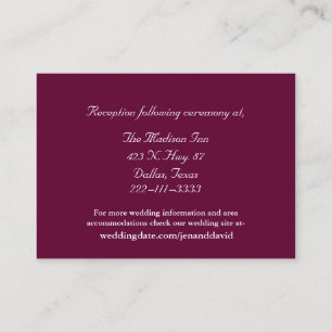 Cartes de boîtier Mariage Bourgogne