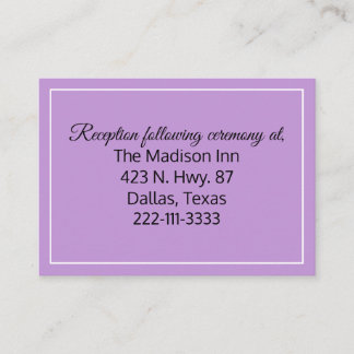 Cartes de boîtier Mariage de lavande