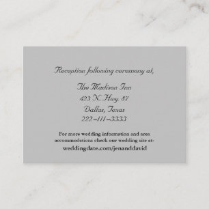 Cartes de boîtier Mariage gris