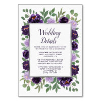 Cartes de boîtier Mariage vert floral en argent vi