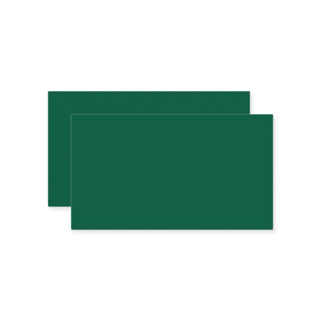 Cartes De Boîtier Vert Foncé Riche (Devant/Arrière en situation)