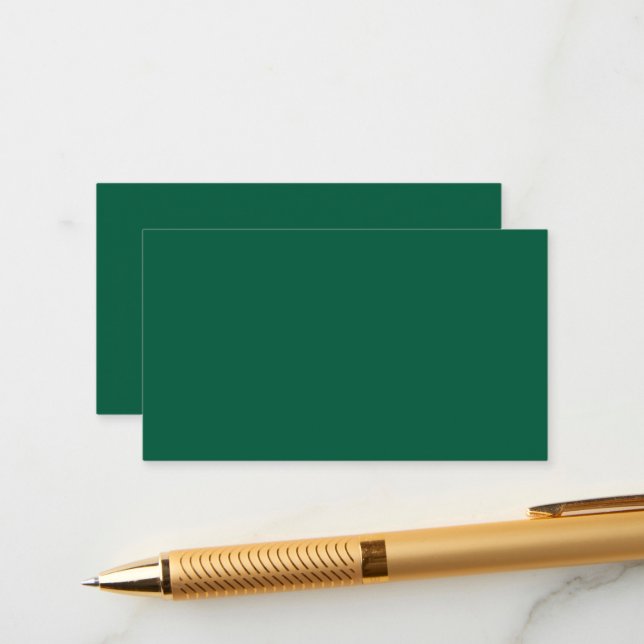 Cartes De Boîtier Vert Foncé Riche (Devant/Arrière en situation)