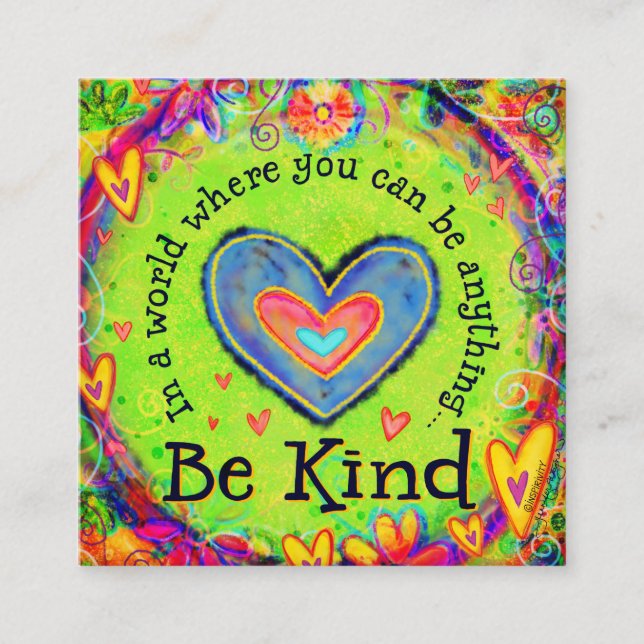 Cartes de bonté "Be Kind" (Devant)