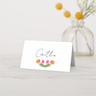 Cartes de bouquet de tulipes