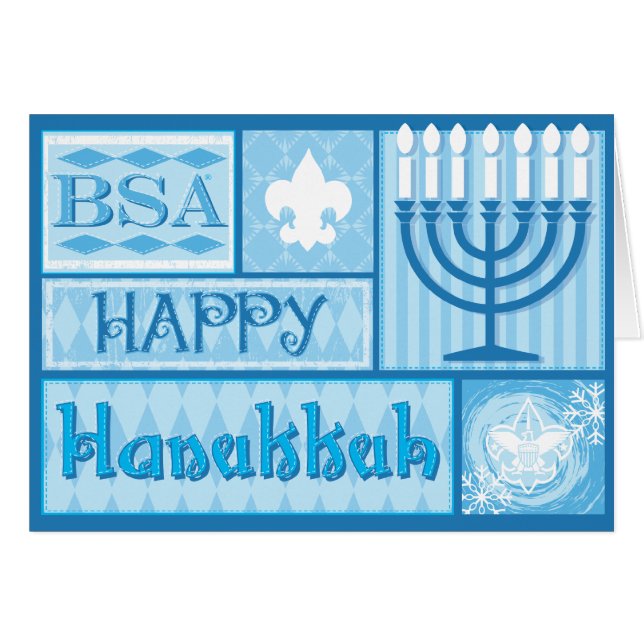 Cartes de BSA/Happy Hanakkah (Devant horizontal)