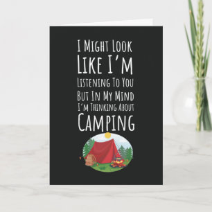 Cartes de camping drôles Aventure de plein air dan