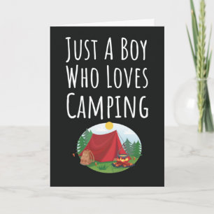 Cartes de camping mignonnes pour bébés garçons, am