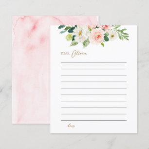 Cartes de capsule temporelle d'anniversaire floral