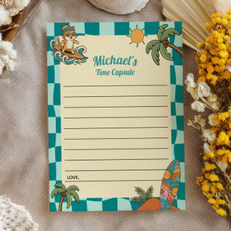 Cartes de capsule temporelle pour le 1er anniversa