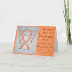 Cartes de cause personnalisées Bright Gold Awarene